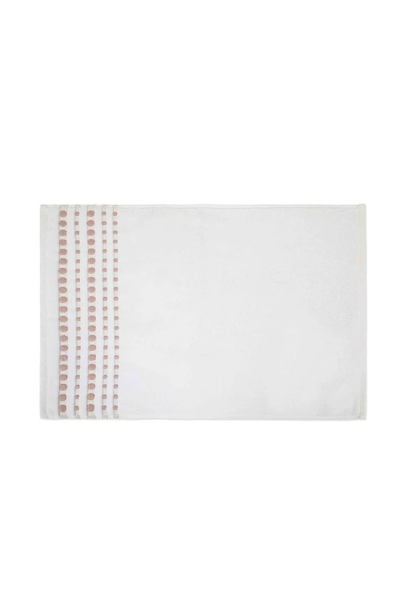 Coincasa πετσέτα μπάνιου με ανάγλυφο κέντημα 30 x 30 cm - 007359593 Λευκό