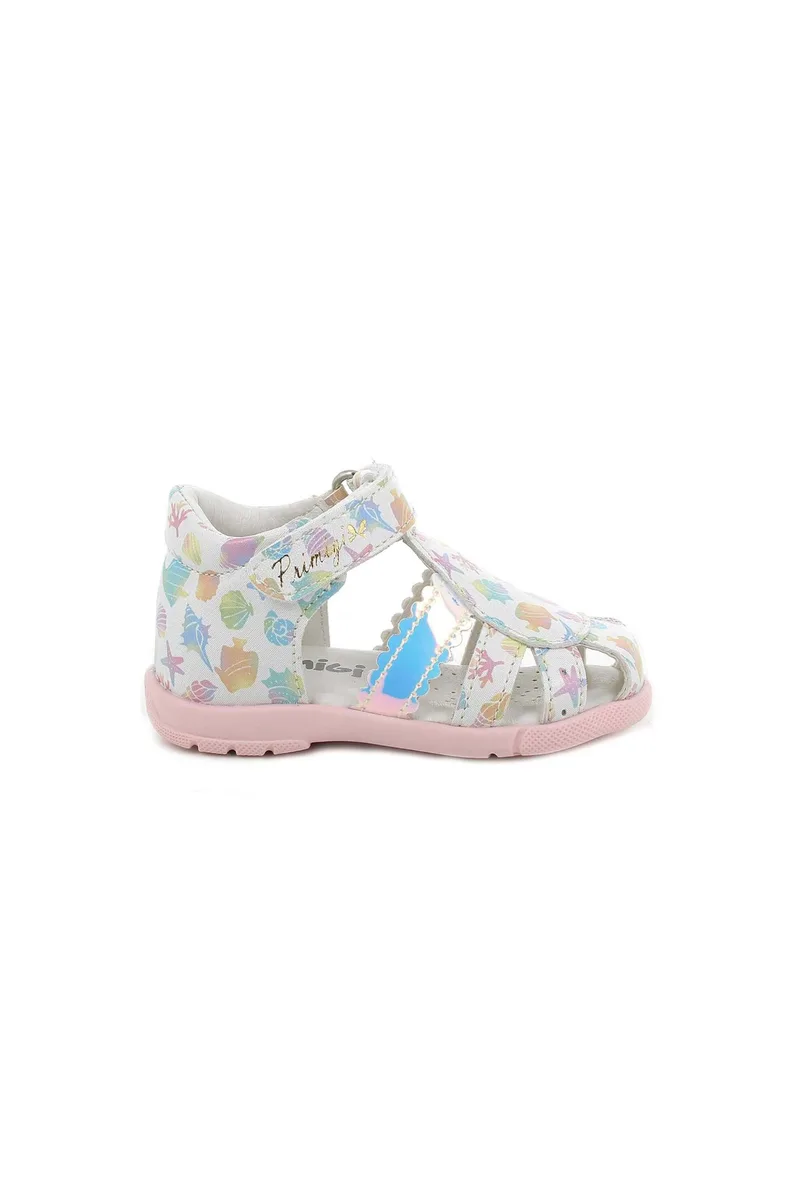 Primigi βρεφικά σανδάλια με velcro και print - 5909822 Λευκό