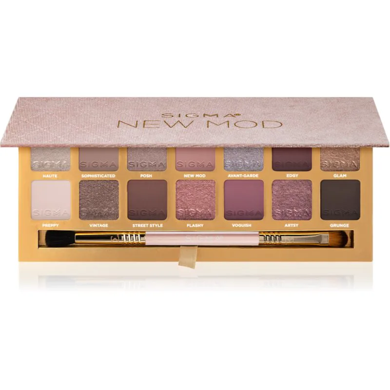 Sigma Beauty New Mod Eyeshadow Palette παλέτα με σκιές ματιών με εφαρμοστή 208.2 γρ
