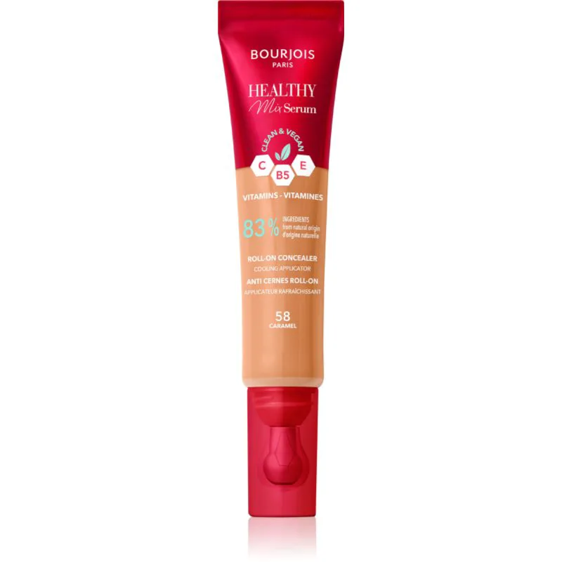 Bourjois Healthy Mix Serum ενυδατικός διορθωτής Για πρόσωπο και τη περιοχή των ματιών απόχρωση 58 Caramel 11 ml
