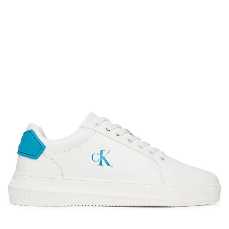 Αθλητικά Calvin Klein Jeans Chunky Cupsole Ru Patch Lth YM0YM01296 Λευκό