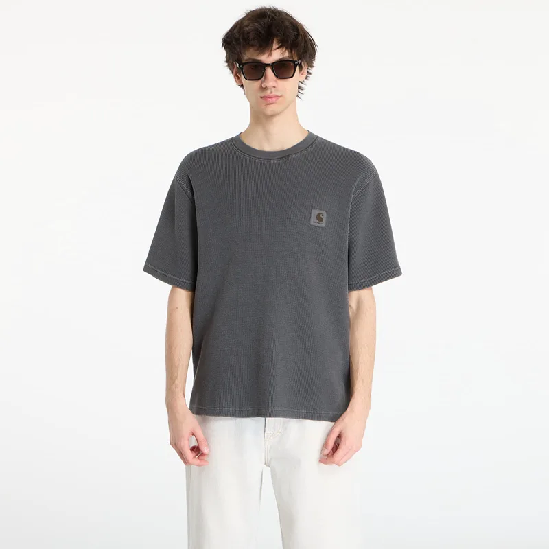 T-shirt Carhartt WIP S/S Nelson Waffle T-Shirt UNISEX Black L
