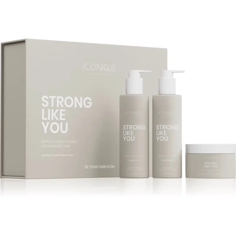 ICONIQUE Professional STRONG LIKE YOU Repair & Strengthening Set Σετ για κατεστραμμένα μαλλιά
