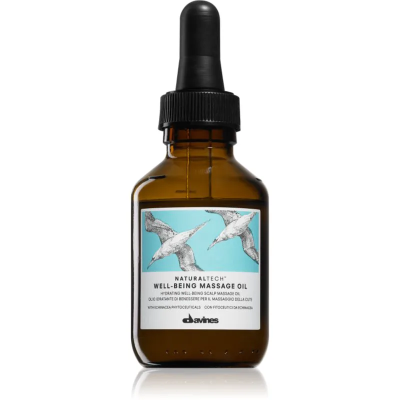 Davines Naturaltech Well-Being Shampoo λάδι για μασάζ για ευαίσθητο δέρμα της κεφαλής 100 μλ