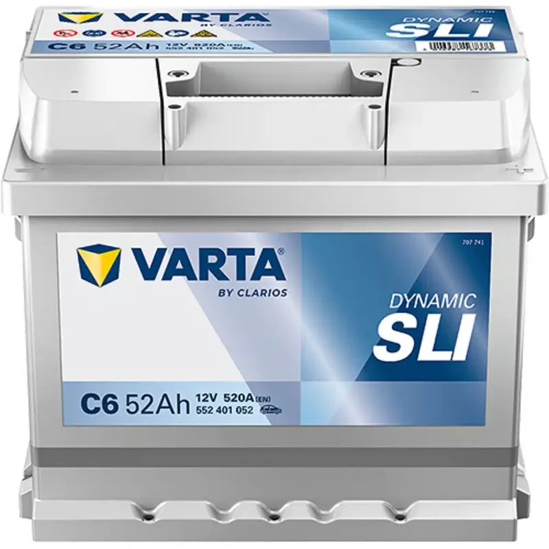 Μπαταρία Αυτοκινήτου VARTA Dynamic SLI C6 12V 52Ah 520A (EN)