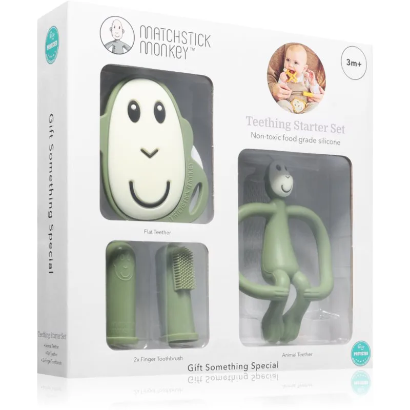 Matchstick Monkey Starter Set Monkey Olive σετ δώρου για παιδιά 3m+ 1 τμχ