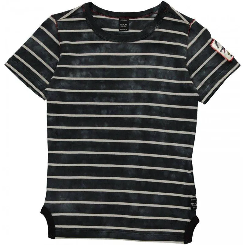 T-SHIRT REPLAY SB7516.050.52010T-010 ΜΠΛΕ ΡΙΓΕ (152ΕΚ.)-(12ΕΤΩΝ)