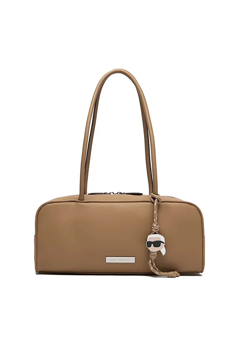 Karl Lagerfeld γυναικεία τσάντα ώμου "Ikon Smooth" - B1W30005 Καμηλό