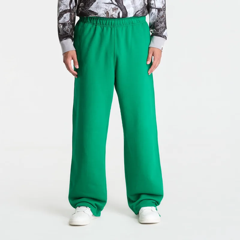 Φόρμα Nike Solo Swoosh Men's Fleece Open-Hem Pants Court Green/ Court Green/ White XL