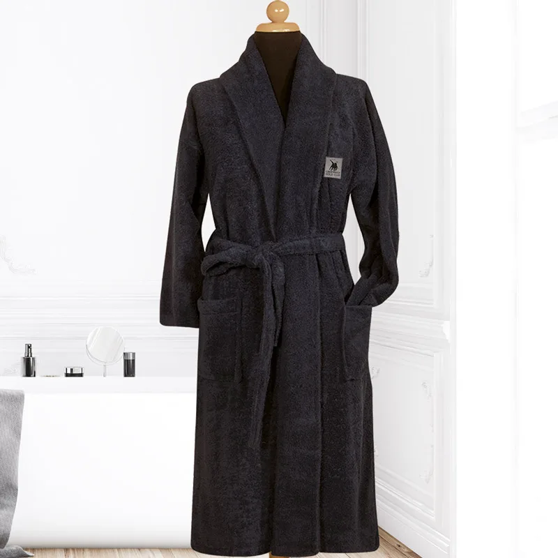 Μπουρνούζι Greenwich Polo Cozy 3204 Black - MEDIUM