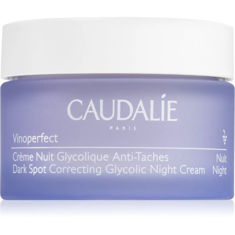 Caudalie Vinoperfect κρέμα νύχτας για την αντιμετώπιση των καφέ κηλίδων 50 ml