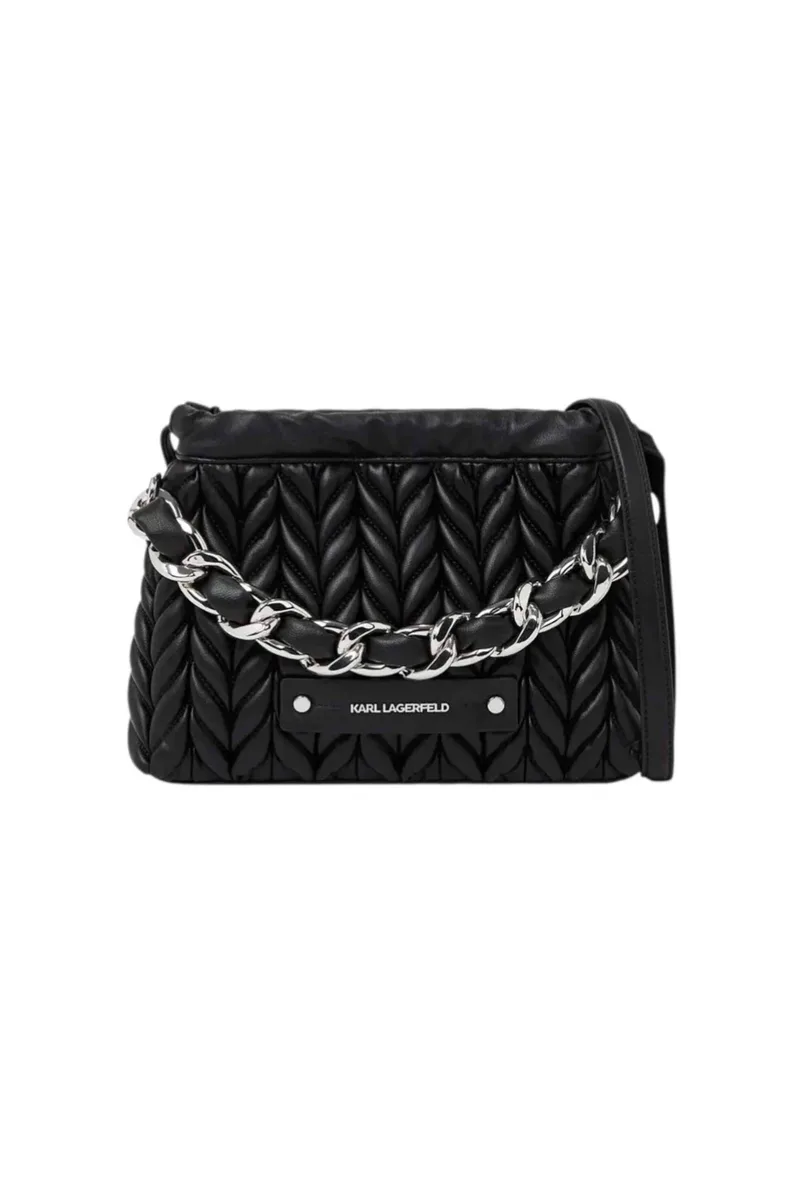 Karl Lagerfeld γυναικεία τσάντα crossbody "Weave Small" - B2W30035 Μαύρο