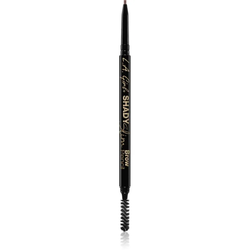 L.A. Girl Cosmetics Shady Slim αυτόματο μολύβι για τα φρύδια με βούρτσα απόχρωση Auburn 0.08 γρ