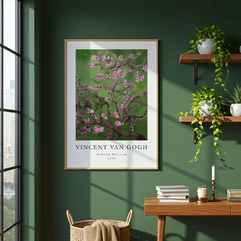 Πόστερ VAN GOGH - ALMOND BLOSSOM GREEN