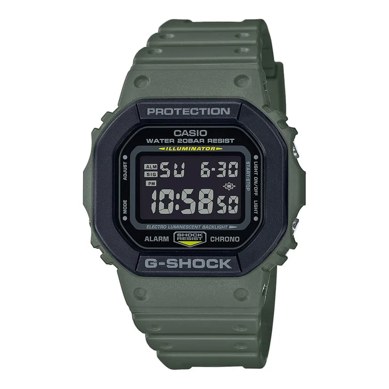 CASIO G-SHOCK Khaki Rubber Strap DW-5610SU-3ER