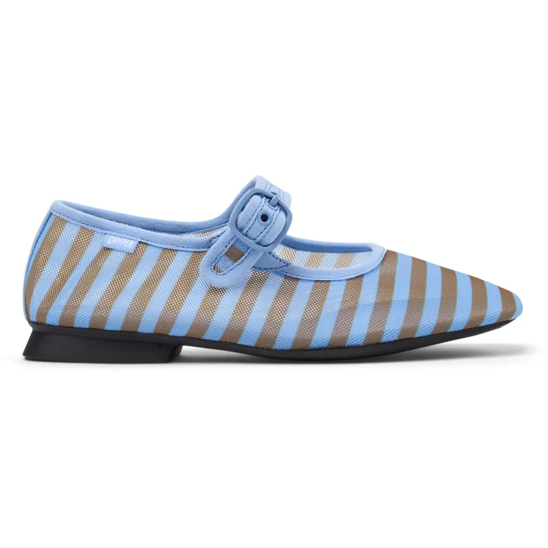 CAMPER Casi Myra - Μπαλαρίνες Για Γυναικεία - Μπλε,Καφέ, Μέγεθος 42, Cotton fabric