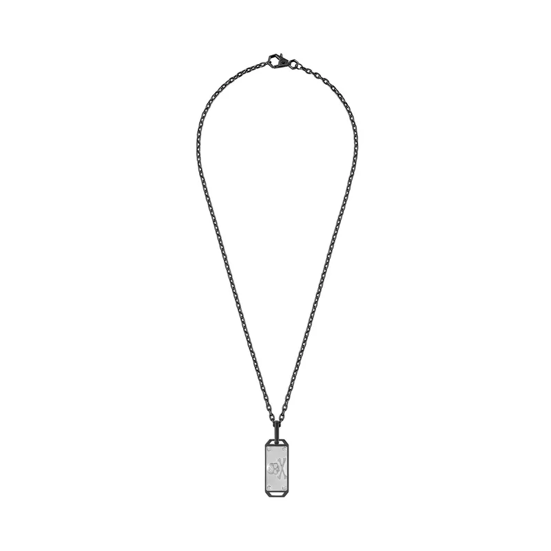 Κολιέ PHILIPP PLEIN $Kull Bones PJWEA09NU Ασημί