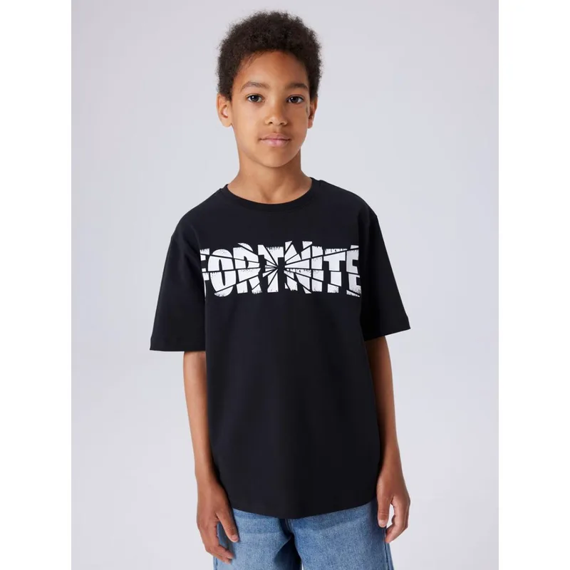 Μπλούζα μακό αγόρι FORTNITE name it-13252224-Black