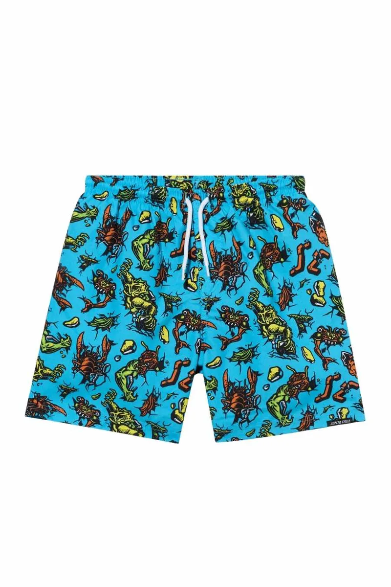 SANTA CRUZ Roskopp Monster Παιδικό Μαγιό - Μπλε-SCA-YSR-0261-BLUE