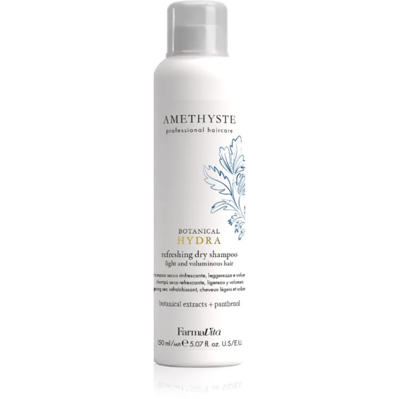 FarmaVita Amethyste Botanical Hydra ξηρό σαμπουάν με ενυδατικό αποτέλεσμα με φίλτρο UV 150 ml