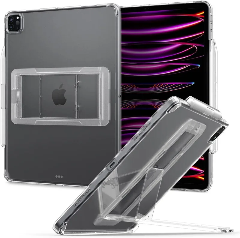 Spigen Air Skin Hybrid S - Διάφανη Θήκη Apple iPad Pro 12.9'' 2022 / 2021 με Υποδοχή Apple Pencil - Crystal Clear (ACS05449)