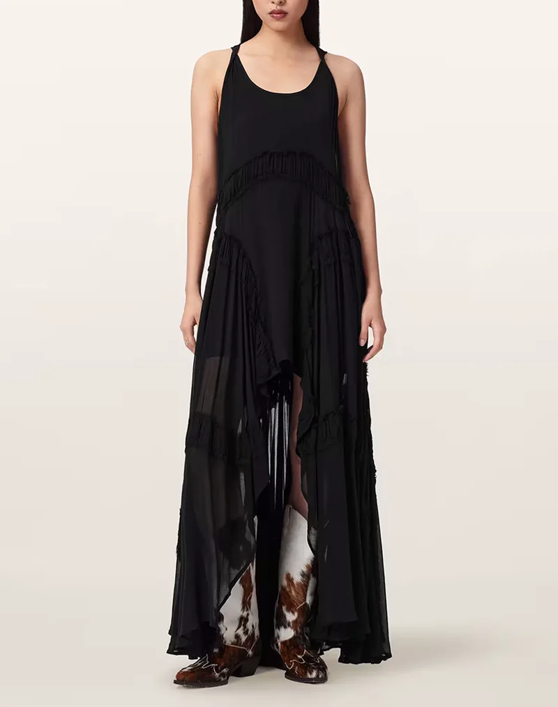 ALL SAINTS DORINA DRESS W153DE-BLACK Black