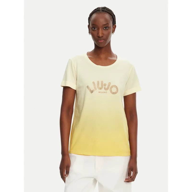 Liu Jo T-Shirt TA5267 JS923 M9114 Κίτρινο Regular Fit