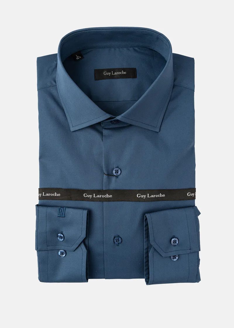 Guy Laroche Πουκάμισο της σειράς Basic - GLES18244 /CL 6 Petrol