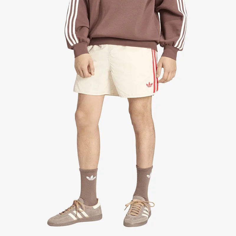 Σορτς adidas Sprinter Shorts Crystal Linen/ Better Scarlet M