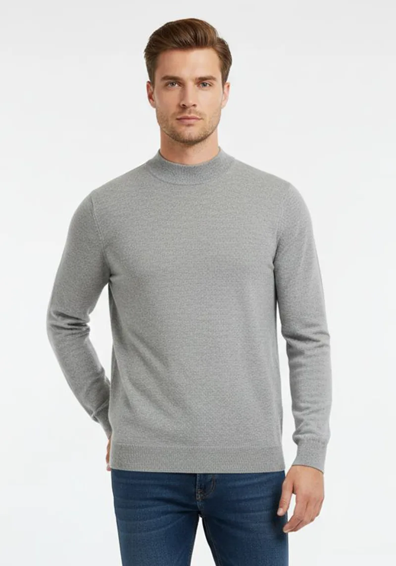 Daniel Hechter Ημί-ζιβάγκο της σειράς Turtleneck - 65001 122801 930 Grey