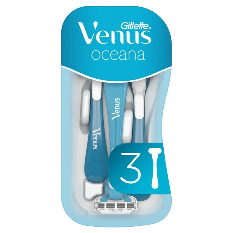 Gillette Venus Oceana Ξυραφάκια μίας χρήσης, 3 Λεπίδων, 3 τμχ