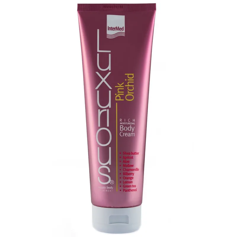 Luxurious Rich Moisturizing Body Cream Ροζ Orchid Ενυδατική Κρέμα Σώματος με Εξωτικό Άρωμα Ροζ Ορχιδέας 280ml