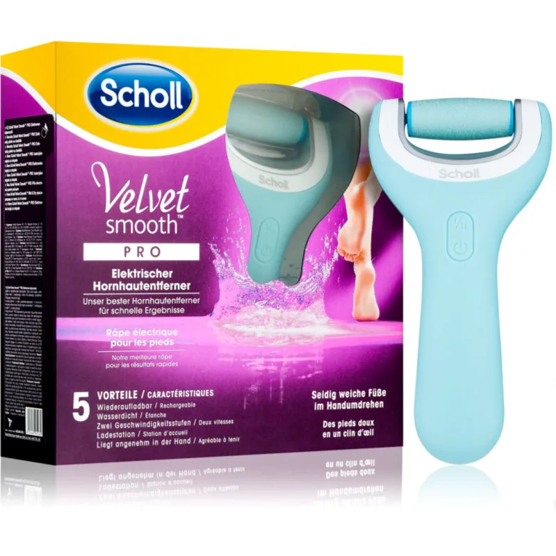 Scholl Velvet Smooth Pro ηλεκτρική λίμα ποδιών αδιάβροχο 1 τμχ