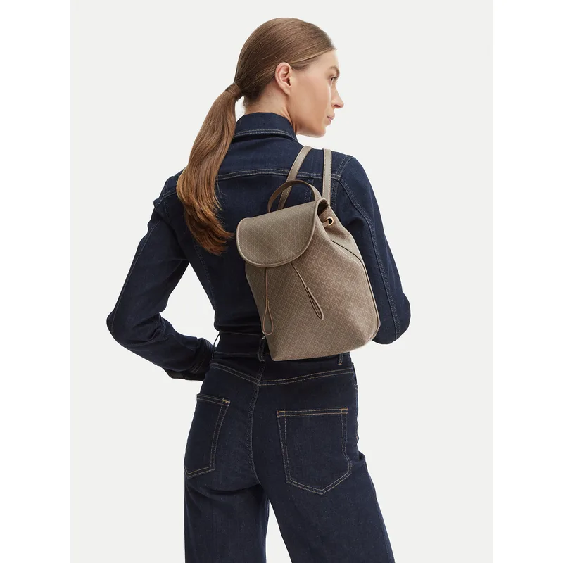 Σακίδιο Calvin Klein Emblem Aop Mini Backpack LV04F3507G Μπεζ