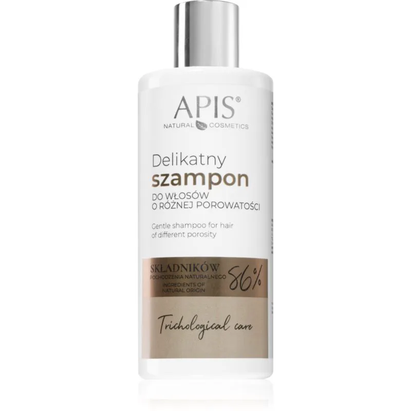 Apis Natural Cosmetics Trichological Care απαλό σαμπουάν για όλους τους τύπους μαλλιών 300 ml