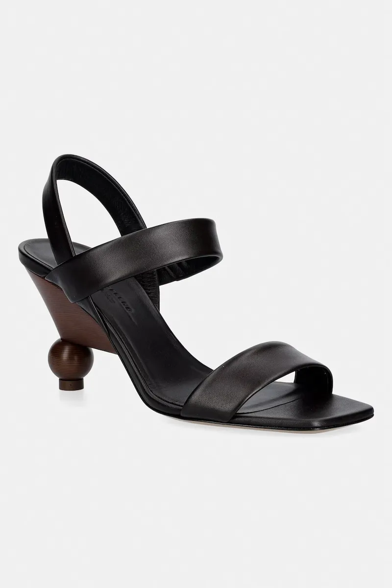 Weekend Max Mara σανδάλια ψηλοτάκουνα δερμάτινα Wkaaffetto