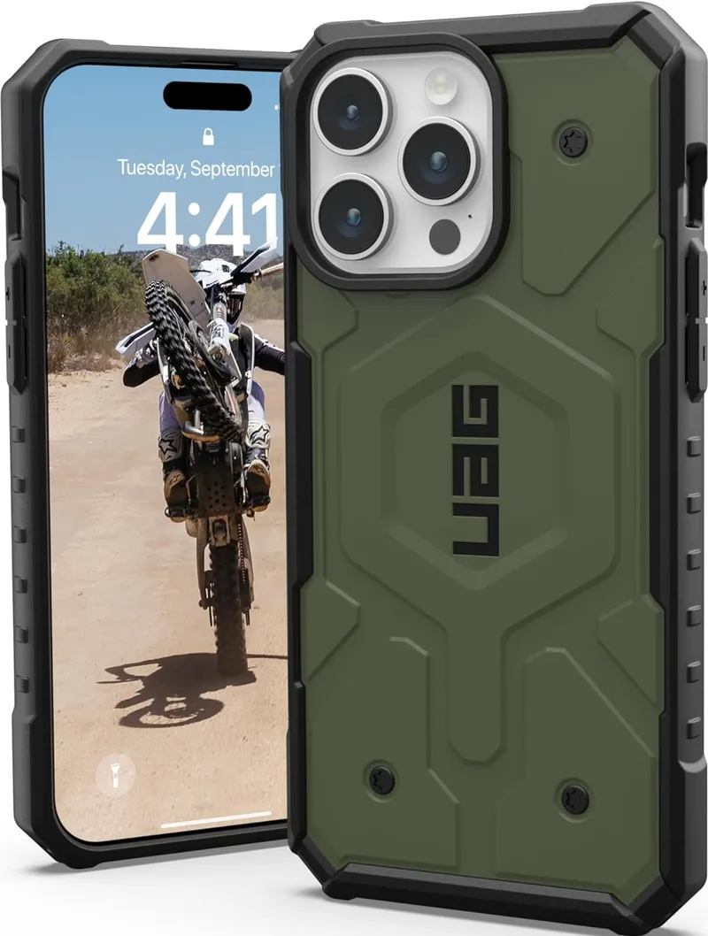 UAG Pathfinder - Ανθεκτική Θήκη MagSafe Apple iPhone 15 Pro Max - Olive Drab (114301117272)