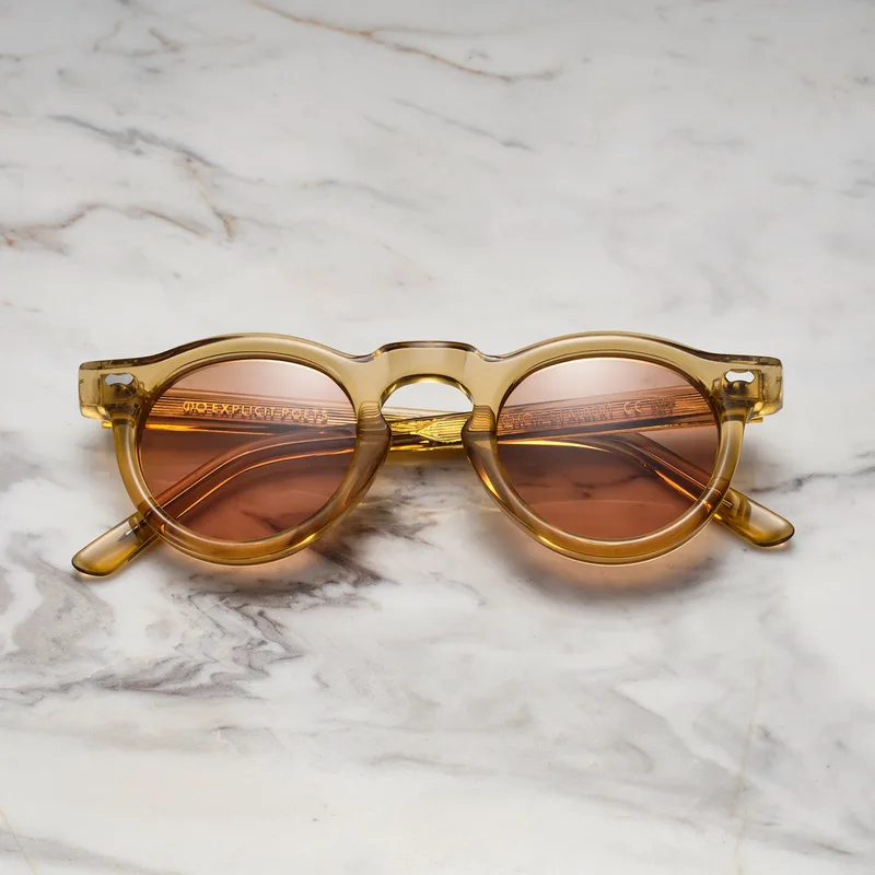 ALBERT A15EP7 - ALBERT - CHAMPAGNE - BROWN Sunglasses | Champagne | Brown Shades | Explicit Poets Sunglasses
