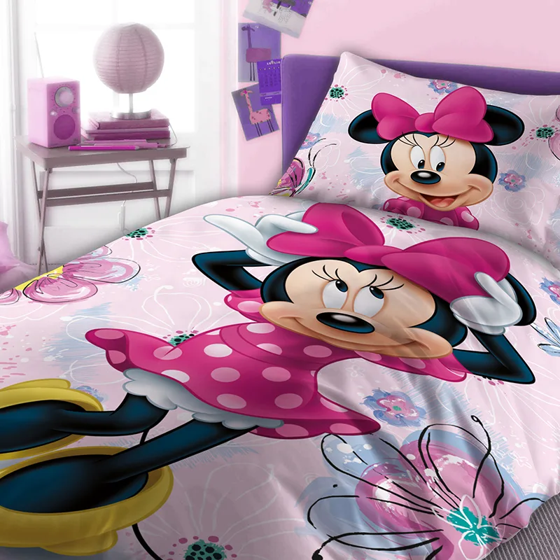 Σεντόνια Μονά (Σετ 4 Τμχ) 160X240 Disney Home Minnie 854 Χωρίς Λάστιχο (160x240)