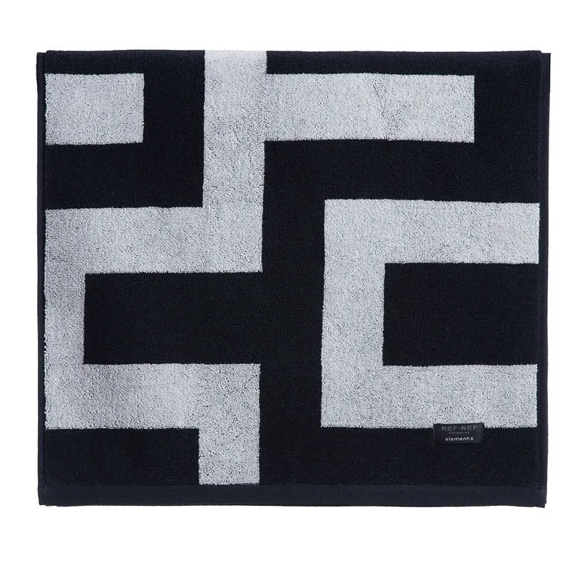 Πετσέτα Προσώπου 50X90 Nef Nef Thireon Grey/Black (50x90)