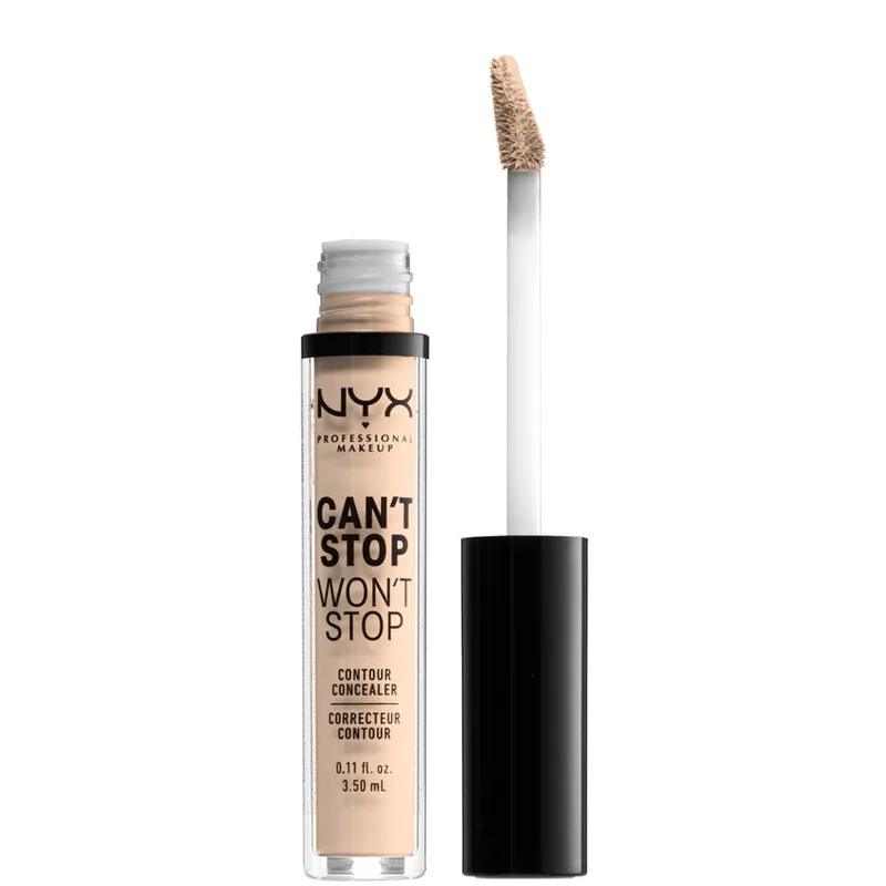 Nyx Professional Makeup Can't Stop Won't Stop Contour Concealer Χαρίζει Πλήρη Κάλυψη με Αποτέλεσμα που Διαρκεί Έως & για 24 Ώρες 3.5ml - 4 Light Ivory