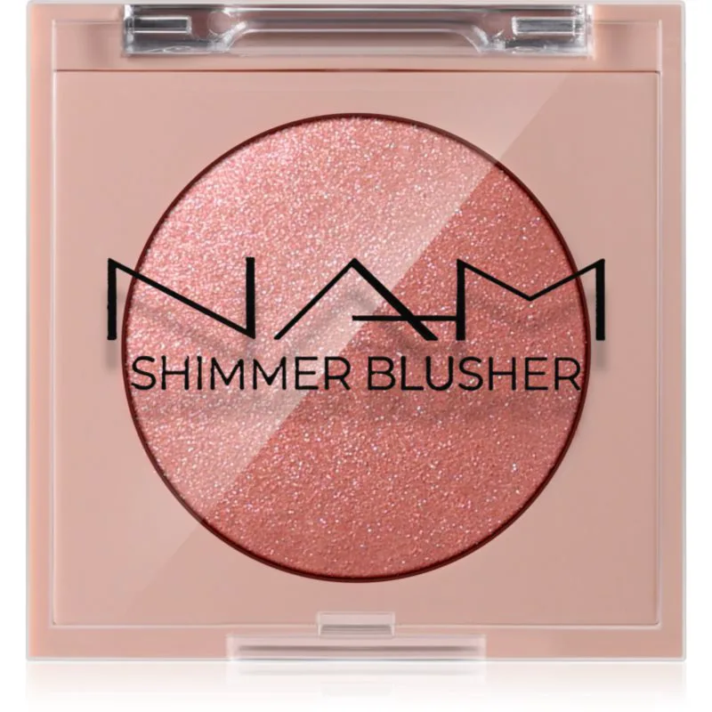 NAM Shimmer Blusher μακράς διαρκείας ρουζ απόχρωση 2 Peach Ice Tea 4 γρ