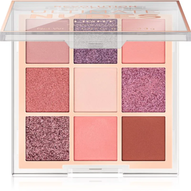 Revolution Ultimate Nudes Παλέτα σκιών για τα μάτια απόχρωση Light 8 γρ