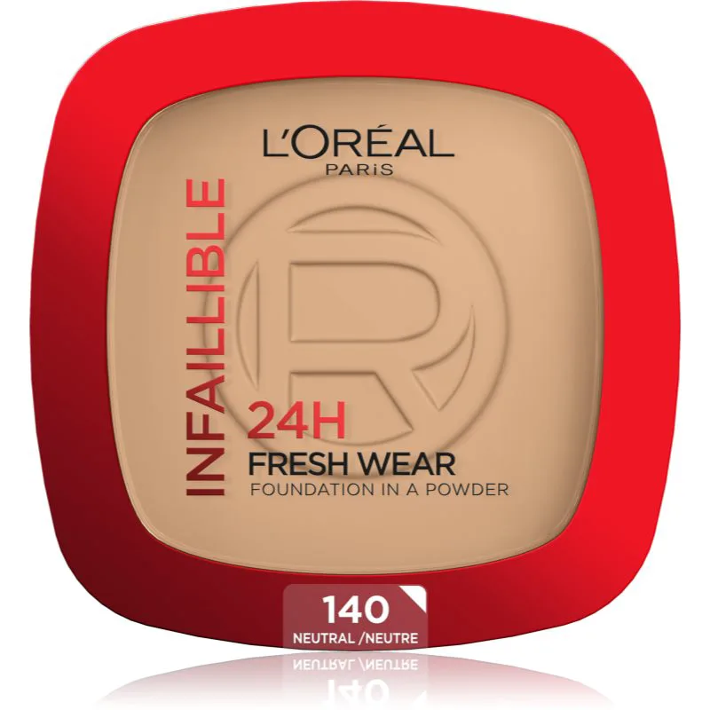 L’Oréal Paris Infaillible Fresh Wear 24h foundation & πούδρα σε μορφή compact απόχρωση 140 Neutral 9 γρ