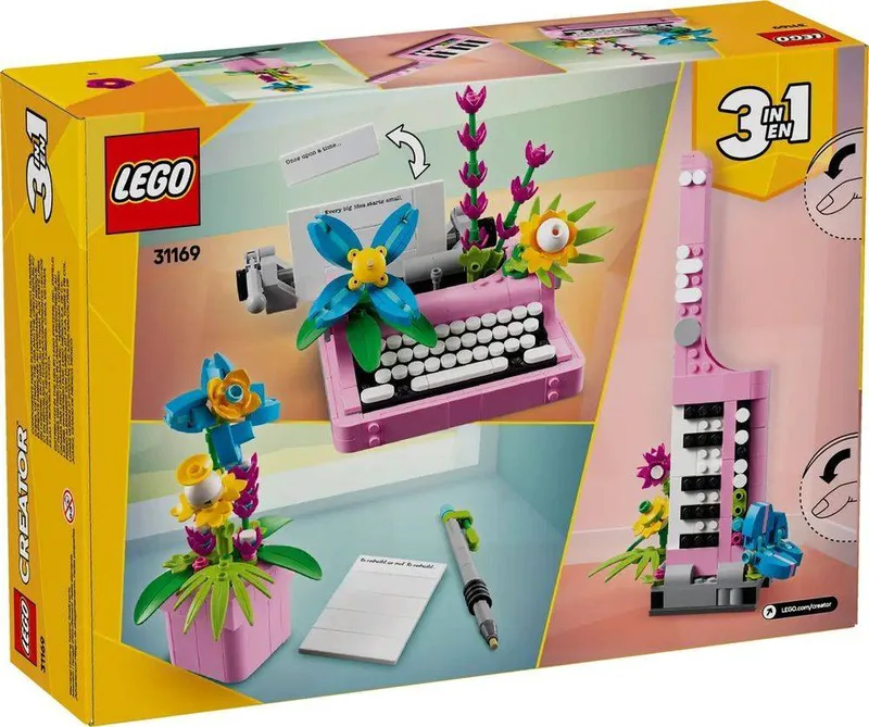 LEGO TYPEWRITER WITH FLOWERS (31169)
