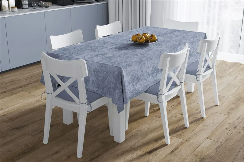 ΑΛΕΚΙΑΣΤΟ ΣΕΤ 2 τεμ (ΤΡΑΠ/ΛΟ 140X220 +amp; ΤΡΑΒΕΡΣΑ 40X220) Panama Shadow Sky Blue 70/30 Cott/Pol