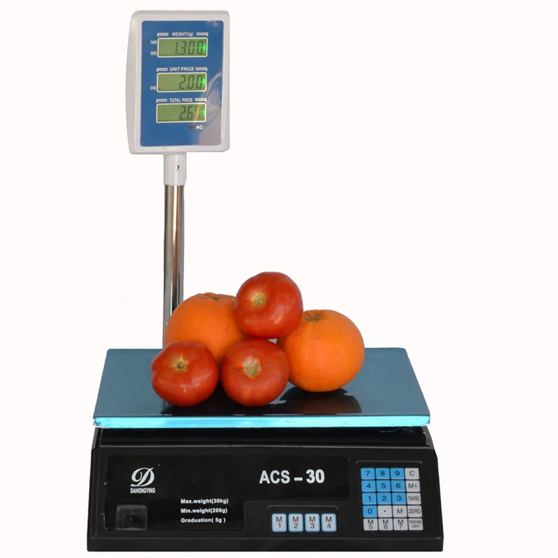 επιτραπέζια ηλεκτρονική ζυγαριά 40kg με κολώνα
