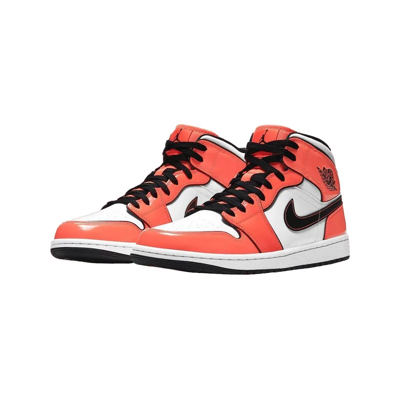 Ψηλά Sneakers Nike Baskets 1 mid turf orange cuir