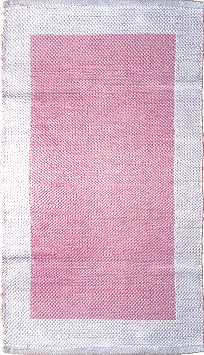ΧΑΛΙ ΒΑΜΒΑΚΕΡΟ PINEROLO WHITE/LIGHT PINK - Klonaras Home Fashion 070cmx140cm