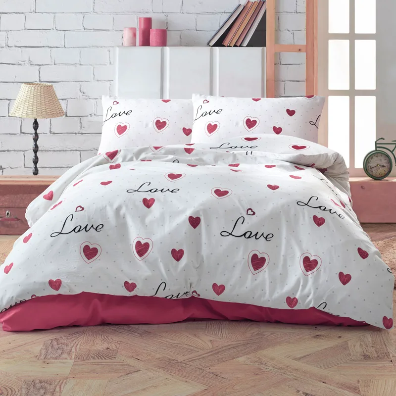 Παπλωματοθήκη Μονή 160x240 Dimcol Eros 301 Red 160x240